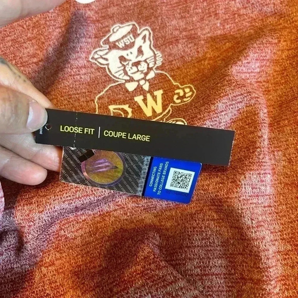 Nike Tops / Nike Washington State Cougars Pull Over Mock Neck Sweater - Picture 4 of 13